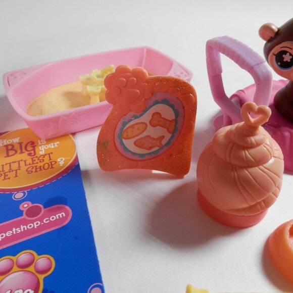 Littlest Pet Shop Accessory Small Lot Sandbox Treats  Bowls LPS MIni Cat Diner - Picture 5 of 7